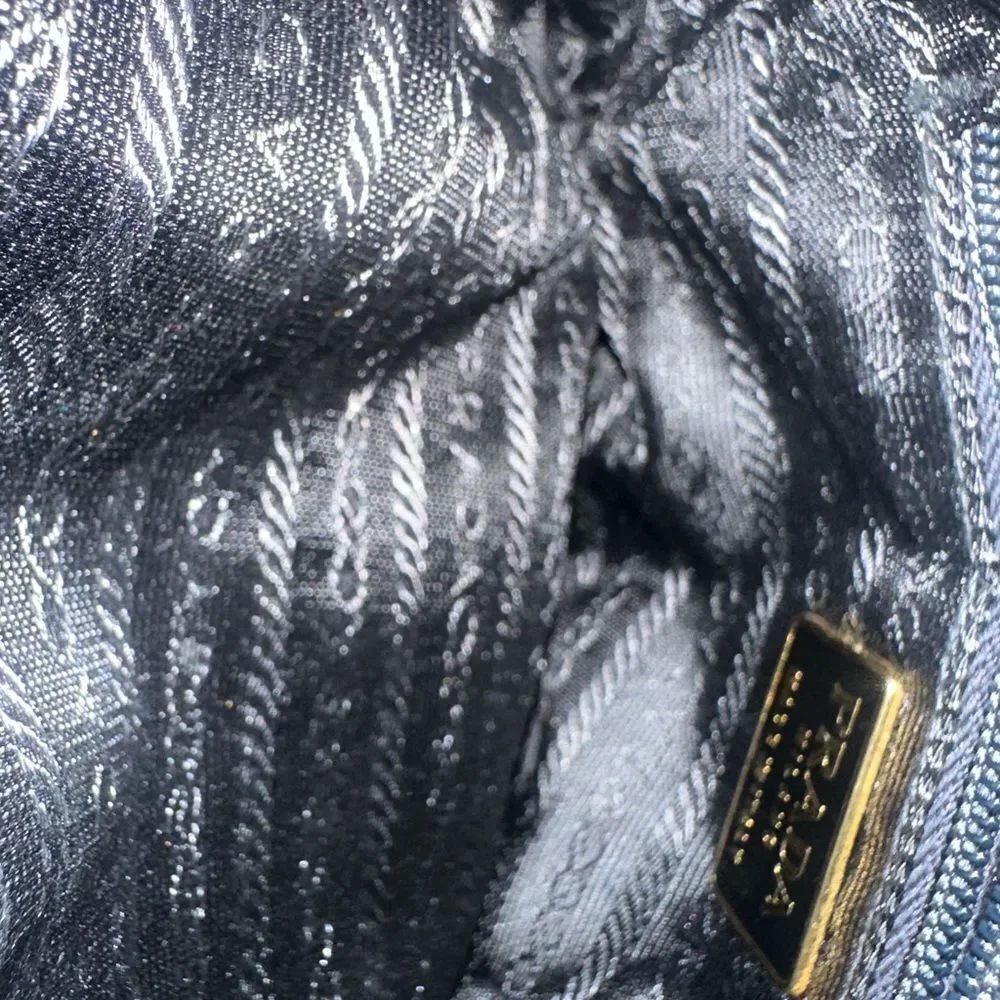 Prada Dark Purple Quilted Shoulder Bag with Chain Straps - Picture 14 of 16